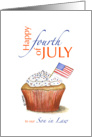 Son in Law - Happy fourth of July - Independence Day card