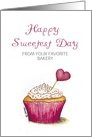 Sweetest Day - Business-Personalize with your Text - Cupcake card