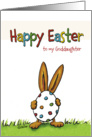 Happy Easter to my Goddaughter - whimsical with two Rabbits card