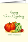 Happy Thanksgiving to my Colleague card