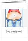 Guess what’s new? Pregnancy Announcement card