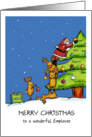 Merry Christmas to a wonderful Employee - Teamwork Card with Reindeers card