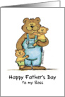 Happy Father’s Day to my Boss card