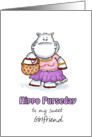 Humorous Happy Birthday for a girlfriend who likes Purses card