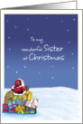 To my wonderful Sister at Christmas card