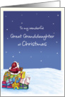 To my wonderful Great Granddaughter at Christmas card