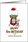 Happy Birthday 5th Birthday Goddaughter - Fifth Birthday card