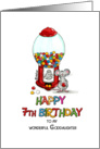 Happy Birthday 7th Birthday Goddaughter - Seventh Birthday card