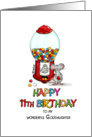 Happy Birthday 11th Birthday Goddaughter- Eleventh Birthday card