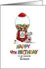 Happy Birthday 4th Birthday Godson - Fourth Birthday, 4 card