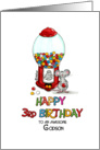 Happy Birthday 3rd Birthday Godson - Third Birthday, 3 card
