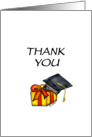 Thank you for the Graduation Gift - Gift with Graduation Hat card