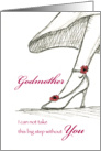 Godmother - Be my Bridesmaid - Sketch of a High Heel card