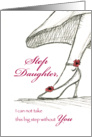 Step Daughter - Be my Bridesmaid - Sketch of a High Heel card