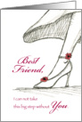 Best Friend - Be my Maid of Honor - Sketch of a High Heel card