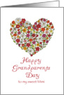 Happy Grandparents Day - to my sweet Mimi - Flower Heart card