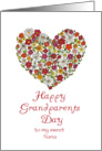 Happy Grandparents Day - to my sweet Nana - Flower Heart card