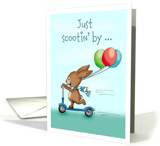 Just scootin' by to wish you a Happy Birthday card (1267646)