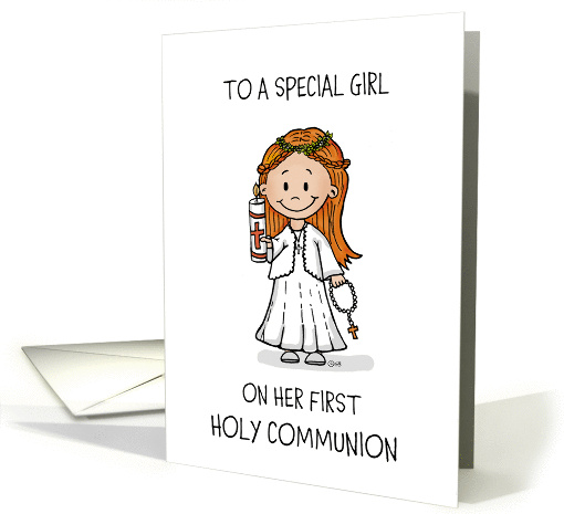 First Holy Communion for a Girl card (1281224)