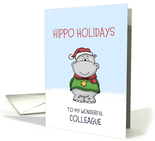 Hippo Holidays to my wonderful Colleague card (1338236)