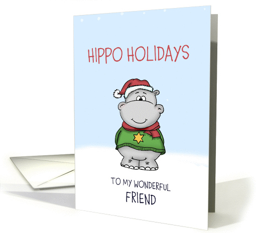 Hippo Holidays to my wonderful Friend card (1338252)