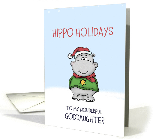 Hippo Holidays to my wonderful Goddaughter card (1338306)