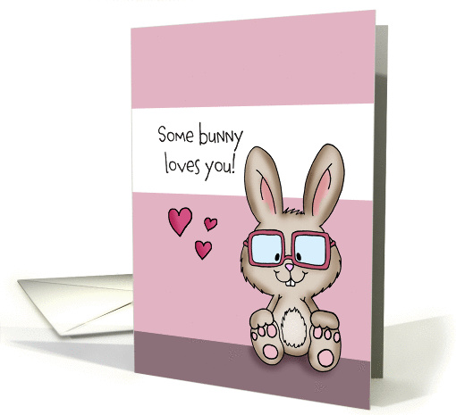 Some bunny loves you - Cute Valentine's Day card (1359378)