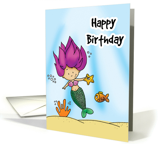 Happy Birthday Mermaid card (1440160)