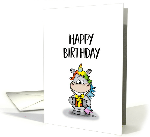 Happy Birthday Unicorn card (1473488)
