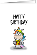 Happy Birthday Unicorn card