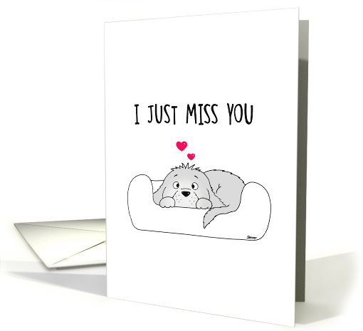 I Just Miss you - Card With Cute Puppy card (1754590)