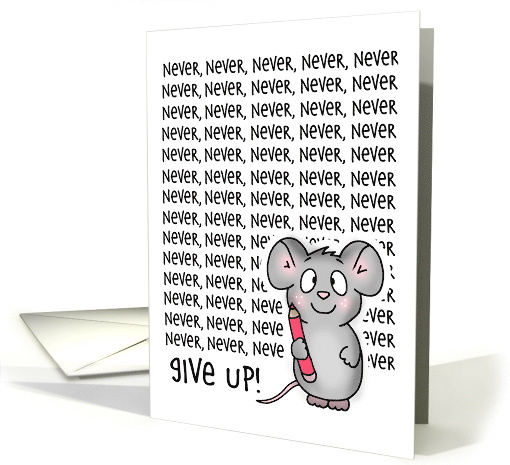 Encouragement - Never Give Up Mouse card (1857768)