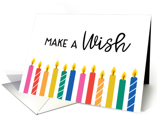 Make a Wish Candles for Birthday card (1864176)