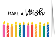 Make a Wish Candles for Birthday card