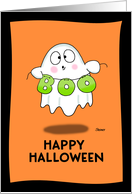 Happy Halloween Ghost Boo card