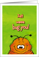 Smiling Bug, Hi, Hello card