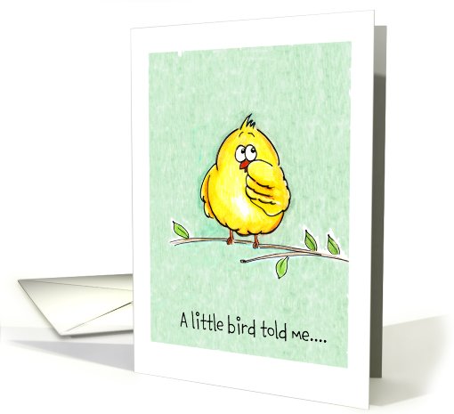 A little bird/Birthday card (640351)