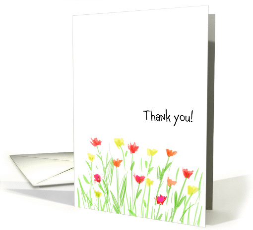 Thank you for your thoughtfulness - Flowers card (809990)