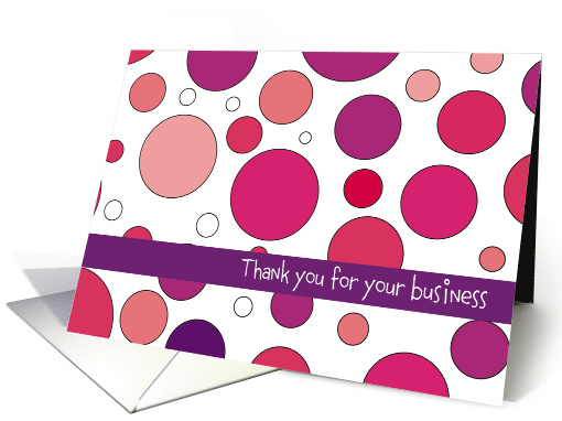 Thank you for your business card (810641)