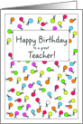 Happy Birthday Teacher! card