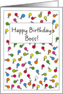 Happy Birthday Boss! Confetti & Scissors card