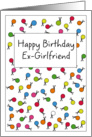 Happy Birthday Ex-Girlfriend! Confetti & Scissors card