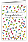 Congratulations! Confetti & Scissors card