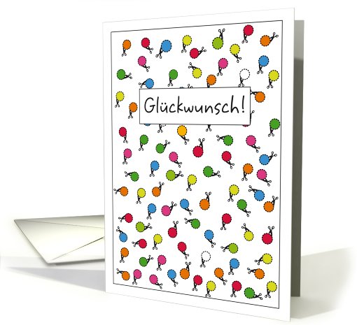 Glckwunsch, Deutsch, German, Congratulations card (811105)