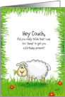 Hey coach,..to sheep for a birthday present? card