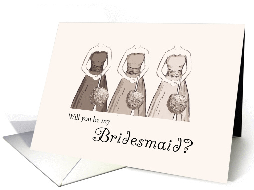 Bridesmaid, Friend, will you be my bridesmaid? card (813863)