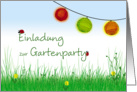 Einladung zur Gartenparty, German, Deutsch card