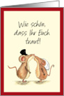 Hochzeit, Wie schn, dass Ihr Euch traut! German, Deutsch card