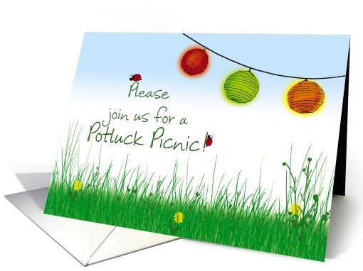 Please join us for a Potluck Picnic! card (830562)