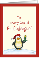 Christmas special Ex-Colleague, Penguin Card! card